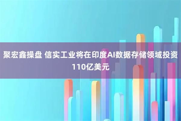 聚宏鑫操盘 信实工业将在印度AI数据存储领域投资110亿美元